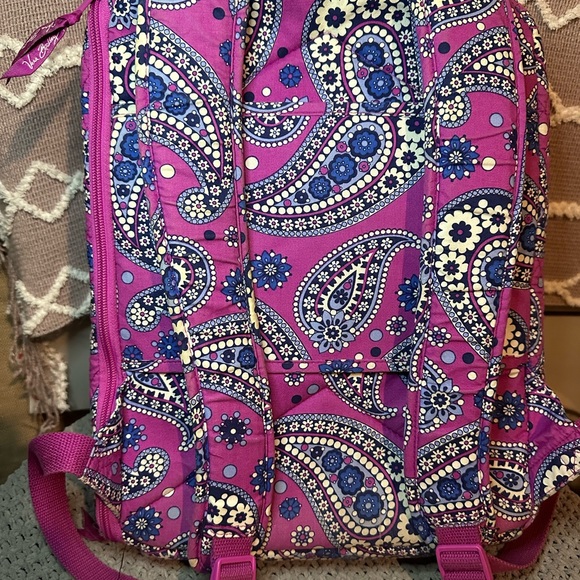 Purple Large Vera Bradley Laptop Backpack - Picture 6 of 11